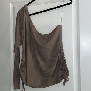 Rue+ 2X off shoulder NWT poly spandex ribbed shirt